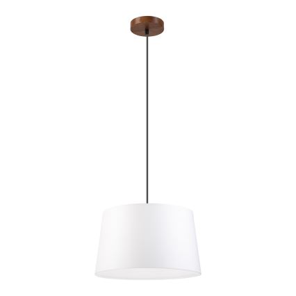 Hanglamp aan kabel AIDA 1xE27/60W/230V Ø 35 cm eiken/walnoot/wit