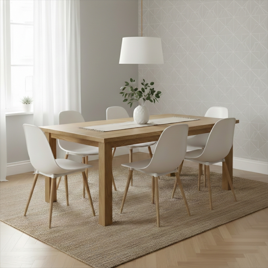 Hanglamp aan kabel AIDA 1xE27/60W/230V Ø35 cm eiken/bruin/wit