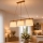 Hanglamp aan kabel AIDA 3xE27/15W/230V Ø 25 cm eik/crème