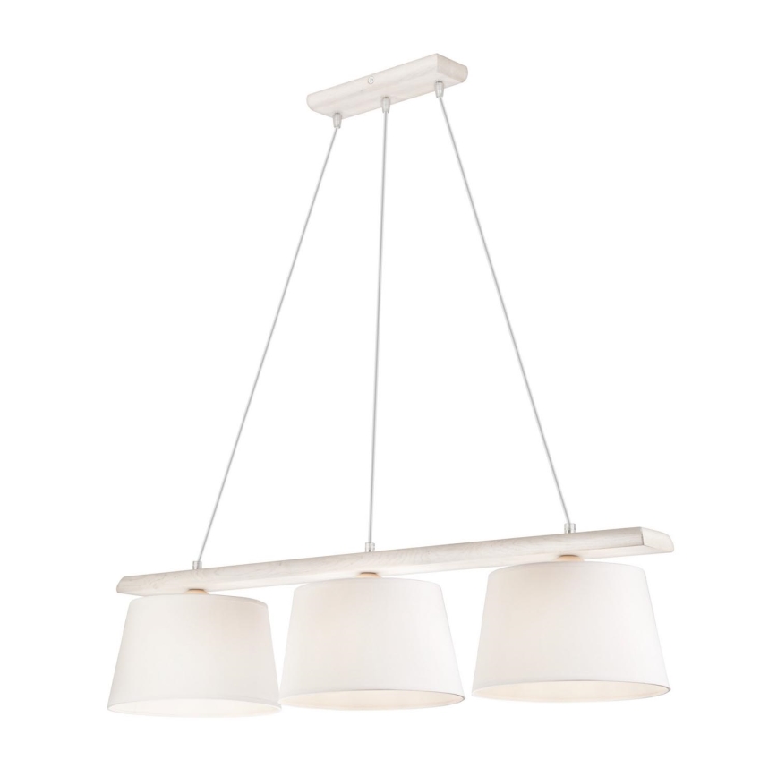 Hanglamp aan kabel AIDA 3xE27/60W/230V eiken