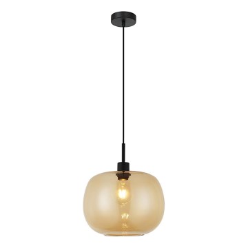 Hanglamp aan kabel ALAN 1xE27/40W/230V rookbeige/zwart