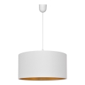 Hanglamp aan kabel ALBA 1xE27/15W/230V Ø 40 cm wit/goud