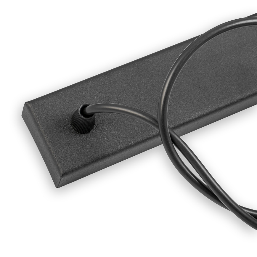 Hanglamp aan kabel ALBA 3xE27/15W/230V zwart/bruin