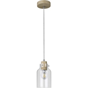 Hanglamp aan kabel ALESSANDRO 1xE27/60W/230V eiken