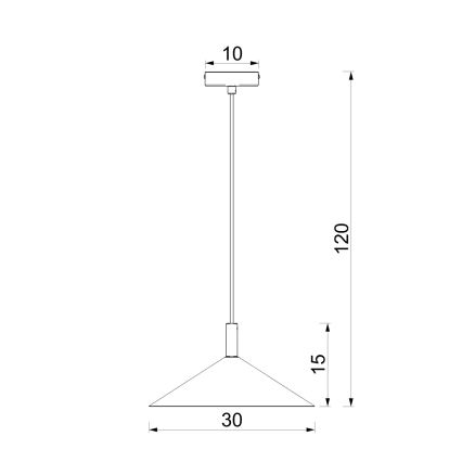 Hanglamp aan kabel ANEGA 1xGX53/15W/230V Ø 30 cm bordeaux