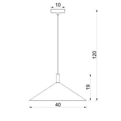 Hanglamp aan kabel ANEGA 1xGX53/15W/230V Ø 40 cm bruin