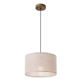 Hanglamp aan kabel ANTONIO 1xE27/60W/230V beuken