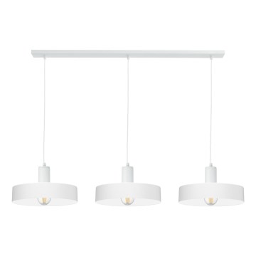 Hanglamp aan kabel ARCANE 3xE27/60W/230V wit