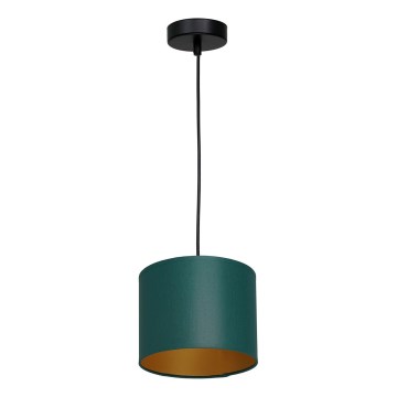 Hanglamp aan kabel ARDEN 1xE27/60W/230V Ø 18 cm groen/goud