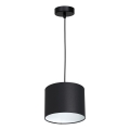 Hanglamp aan kabel ARDEN 1xE27/60W/230V Ø 18 cm zwart/wit