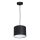 Hanglamp aan kabel ARDEN 1xE27/60W/230V Ø 18 cm zwart/wit