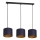 Hanglamp aan kabel ARDEN 3xE27/60W/230V paars/goud
