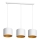 Hanglamp aan kabel ARDEN 3xE27/60W/230V wit/goud
