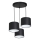Hanglamp aan kabel ARDEN 3xE27/60W/230V zwart/wit