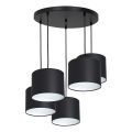 Hanglamp aan kabel ARDEN 5xE27/60W/230V zwart/wit