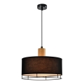 Hanglamp aan kabel ARDI 1xE27/40W/230V zwart/bruin