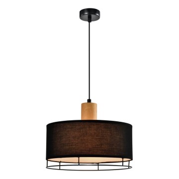 Hanglamp aan kabel ARDI 1xE27/40W/230V zwart/bruin