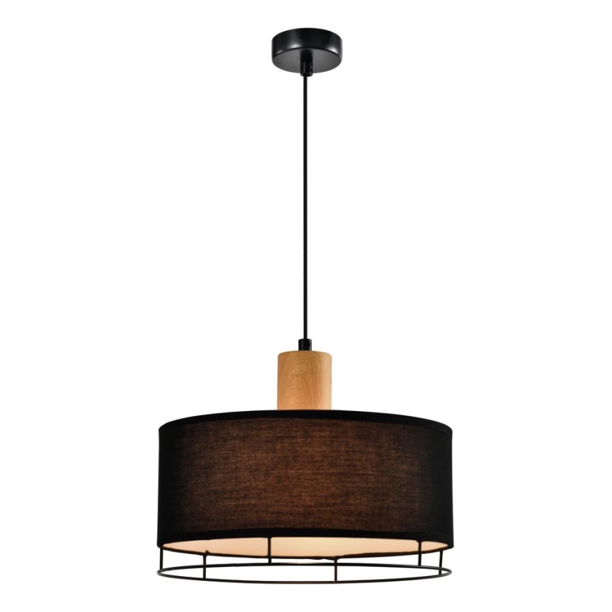Hanglamp aan kabel ARDI 1xE27/40W/230V zwart/bruin