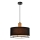 Hanglamp aan kabel ARDI 1xE27/40W/230V zwart/bruin