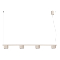 Hanglamp aan kabel AURA 4xGX53/10W/230V crème