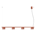 Hanglamp aan kabel AURA 4xGX53/10W/230V rood