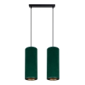 Hanglamp aan kabel AVALO 2xE27/60W/230V groen/koper