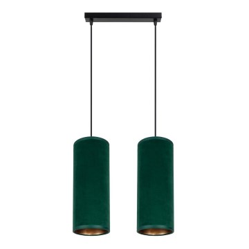 Hanglamp aan kabel AVALO 2xE27/60W/230V groen/koper