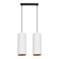 Hanglamp aan kabel AVALO 2xE27/60W/230V wit/koper