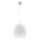 Hanglamp aan kabel BALL 1xE27/15W/230V Ø 30 cm wit/glanzend chroom