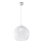 Hanglamp aan kabel BALL 1xE27/15W/230V Ø30 cm helder / glanzend chroom