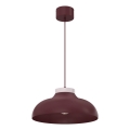 Hanglamp aan kabel BASCA 1xE27/15W/230V bordeaux/crème