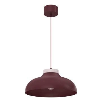 Hanglamp aan kabel BASCA 1xE27/15W/230V bordeaux/crème