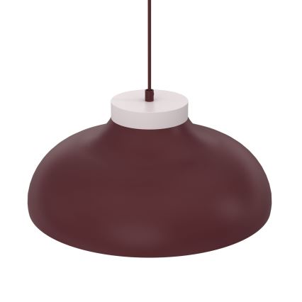 Hanglamp aan kabel BASCA 1xE27/15W/230V bordeaux/crème