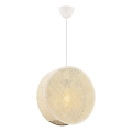 Hanglamp aan kabel BIG DRUM 1xE27/60W/230V crème