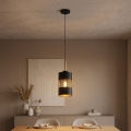Hanglamp aan kabel BOGART 1xE27/15W/230V zwart/goud