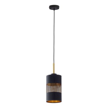 Hanglamp aan kabel BOGART 1xE27/15W/230V zwart/goud