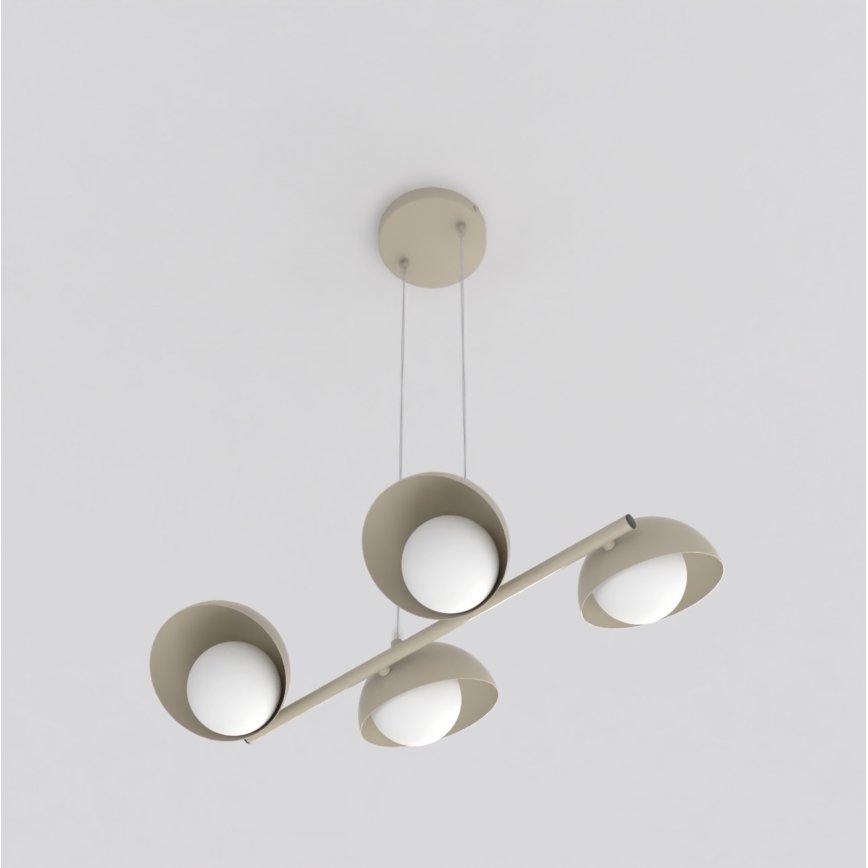 Hanglamp aan kabel BOOM 4xG9/8W/230V beige