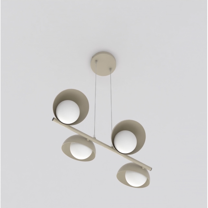 Hanglamp aan kabel BOOM 4xG9/8W/230V beige