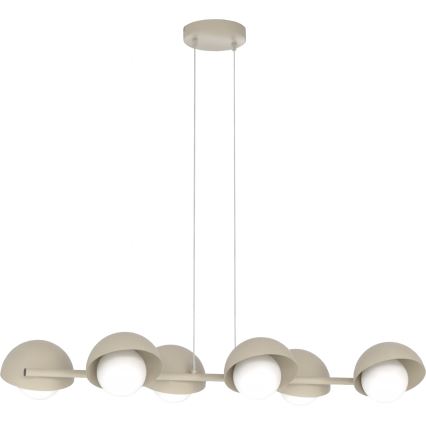 Hanglamp aan kabel BOOM 6xG9/8W/230V beige