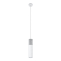 Hanglamp aan kabel BORGIO 1xGU10/40W/230V beton/metaal wit