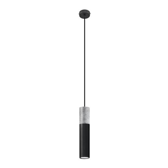 Hanglamp aan kabel BORGIO 1xGU10/40W/230V beton/metaal zwart