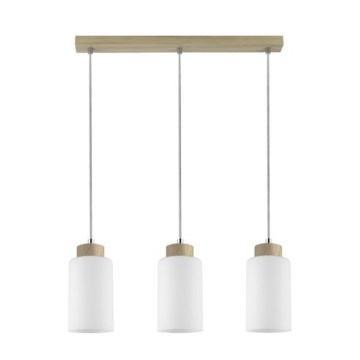 Hanglamp aan kabel BOSCO 3xE27/60W/230V eiken