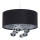 Hanglamp aan kabel BUBBLE 1xE27/60W/230V Ø 50 cm zwart