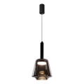 Hanglamp aan kabel BUENO 1xGX53/9W/230V Ø 18 cm rookzwart
