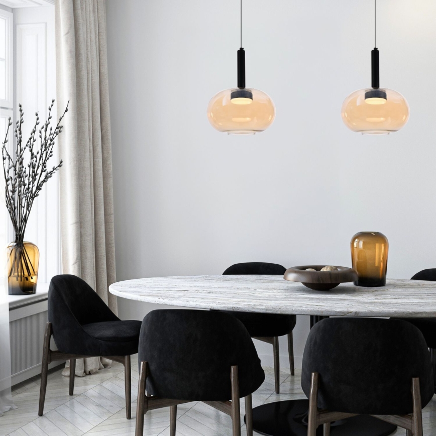 Hanglamp aan kabel BUENO 1xGX53/9W/230V Ø 25 cm smoky beige