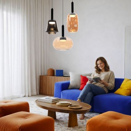 Hanglamp aan kabel BUENO 1xGX53/9W/230V Ø 25 cm smoky beige