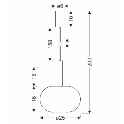 Hanglamp aan kabel BUENO 1xGX53/9W/230V Ø 25 cm smoky beige