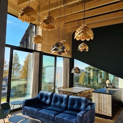 Hanglamp aan kabel BURGO 1xE27/60W/230V Ø 35 cm