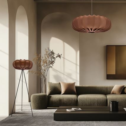 Hanglamp aan kabel CAFEE 1xE27/40W/230V, Ø 66 cm, bruin