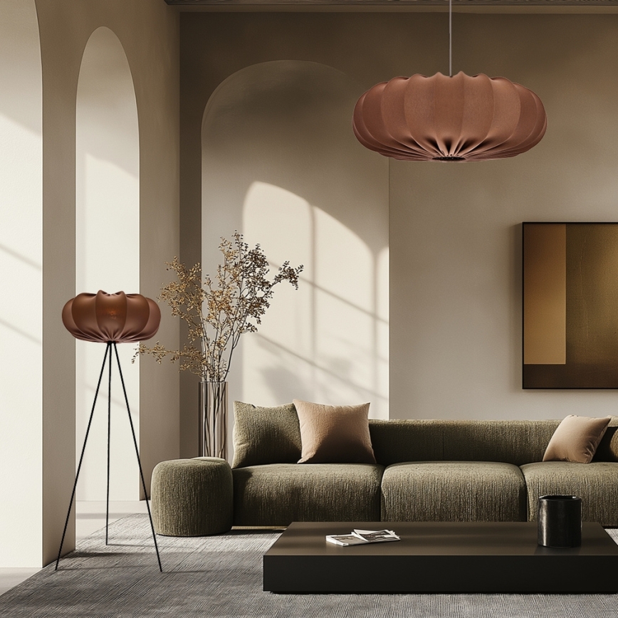Hanglamp aan kabel CAFEE 1xE27/40W/230V, Ø 66 cm, bruin